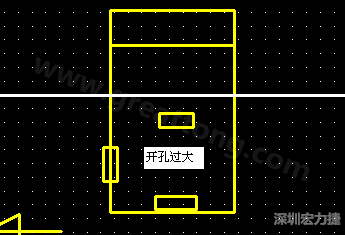 PCB設(shè)計時后焊元件焊盤開孔過大容易使焊錫流進插座造成短路。